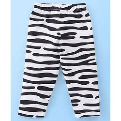 Babyhug Cotton Knit Full Sleeves Night Suit Zebra Print - Pink