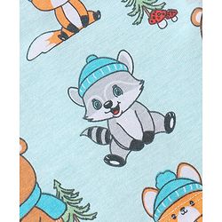 Babyhug 100% Cotton Knit Sleeveless Antibacterial Bear Print Sando Pack of 3 - Multicolour