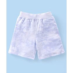 Babyhug 100% Cotton Half Sleeves T-Shirt & Shorts With Text Print - Blue