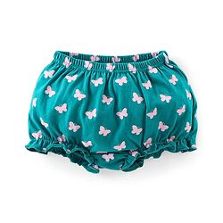 Babyhug 100% Cotton Antibacterial Bloomers Pack of 3 Butterfly Print - Pink & Green