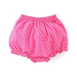 Babyhug 100% Cotton Antibacterial Bloomers Pack of 3 Butterfly Print - Pink & Green