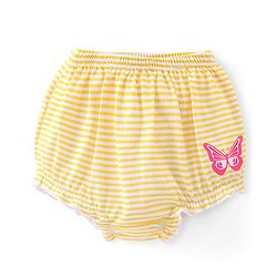 Babyhug 100% Cotton Antibacterial Printed Bloomers Pack of 3 - Pink Blue & Yellow