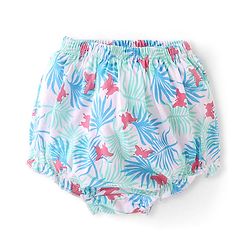 Babyhug 100% Cotton Antibacterial Printed Bloomers Pack of 3 - Pink Blue & Yellow