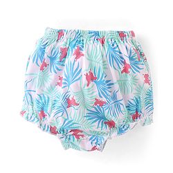Babyhug 100% Cotton Antibacterial Printed Bloomers Pack of 3 - Pink Blue & Yellow