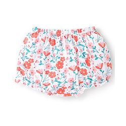 Babyhug 100% Cotton Knit Antibacterial Bloomers Floral Print Pack of 3 - Multicolour