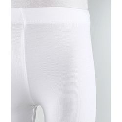 Babyhug Cotton Lycra Knit Full Length Legging with Stretch Solid Colour - White