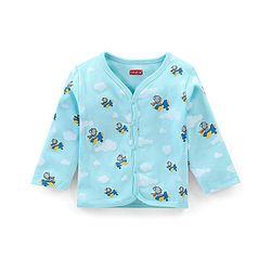 Babyhug 100% Cotton Bear Printed Antibacterial Vest Pack of 5 - Multicolour