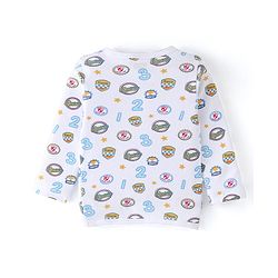 Babyhug 100% Cotton Knit Antibacterial Full Sleeves Front Open Jhablas Race Print Pack of 3 - Multicolour