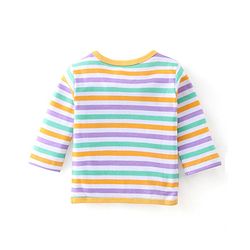 Babyhug 100% Cotton Knit Full Sleeves Antibacterial Vest Dino Print Pack of 3 - Multicolour