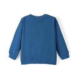 Babyhug 100% Cotton Knit Full Sleeves Sweatshirt With Butterfly Graphics Pack Of 2 - Navy Blue