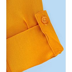 Babyhug Full Sleeves Solid Pathani Kurta & Pyjama Set - Yellow
