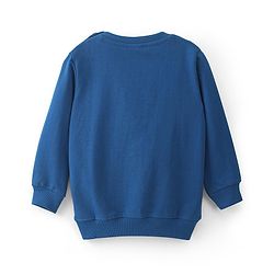 Babyhug 100% Cotton Knit Full Sleeves Checks & Mice Printed Sweatshirts Pack of 2 - Blue & Orange
