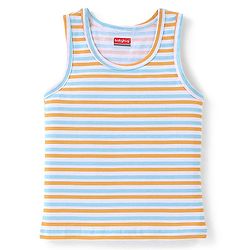 Babyhug 100% Cotton Knit Sleeveless Striped Sando Pack of 3 - Multicolour
