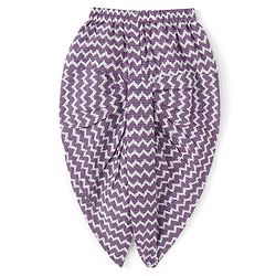 Babyhug 100% Cotton Woven Full Sleeves Kolka Printed  Kurta Dhoti  Set - Purple