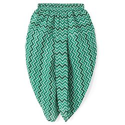 Babyhug 100% Cotton Woven Kurta With Solid Dhoti Set With Leaves Print - Green