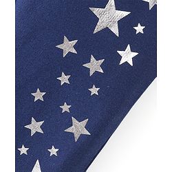 Babyhug Cotton Full Length Jegging With Star Print - Blue