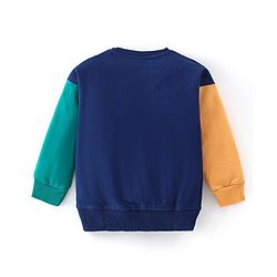 Babyhug Terry Cotton Knit Full Sleeves Text Printed T-Shirt & Lounge Pant Set - Multicolour