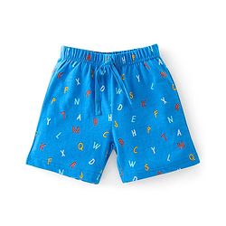 Babyhug Cotton Knit Shorts Striped & Stars Print Pack of 3 - Red Yellow & Blue