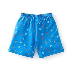 Babyhug Cotton Knit Shorts Striped & Stars Print Pack of 3 - Red Yellow & Blue