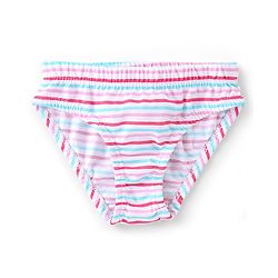 Babyhug 100% Cotton Panties With Floral Print Pack of 3 - Pink & Blue