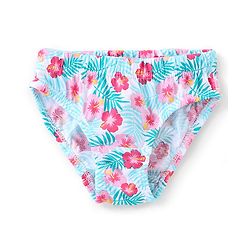 Babyhug 100% Cotton Panties With Floral Print Pack of 3 - Pink & Blue