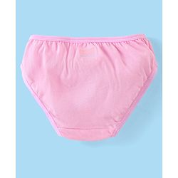 Babyhug 100% Cotton Knit Floral & Polka Dots Printed Panties Pack of 3 - Pink & White