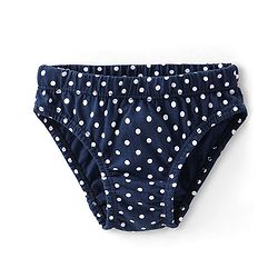 Babyhug 100% Cotton Panties With Polka Dots & Floral Print Pack Of 3 - Navy Blue Red & Pink