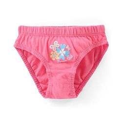 Babyhug 100% Cotton Knit Panties Floral Print Pack of 5 - Multicolor