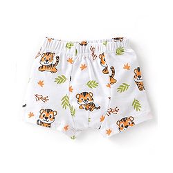 Babyhug 100% Cotton Briefs with Cubs & Stripes Print Pack of 3 - Multicolor