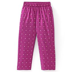 Babyhug Three Fourth Sleeves Foil Printed Kurti Pant and Dupatta - Fuchsia