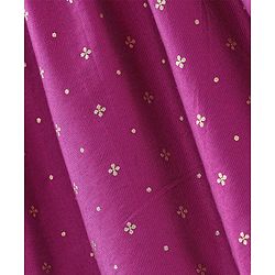 Babyhug Three Fourth Sleeves Foil Printed Kurti Pant and Dupatta - Fuchsia