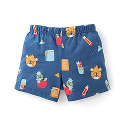 Babyhug 100% Cotton Knit Trunk Caterpillar Print Pack of 3 - Multicolour