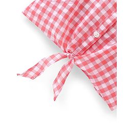 Babyhug Seer Sucker Full Sleeves Frill Detailing Checks Top - Light Pink