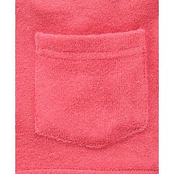 Babyhug Cotton Knit Full Sleeves Hooded Bath Robe Hedgehog Design - Red