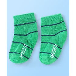 Cute Walk By Babyhug Anti Bacterial Non Terry Ankle Length Stripe Socks Pack Of 7 - Multicolor