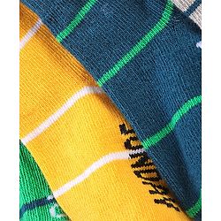 Cute Walk By Babyhug Anti Bacterial Non Terry Ankle Length Stripe Socks Pack Of 7 - Multicolor