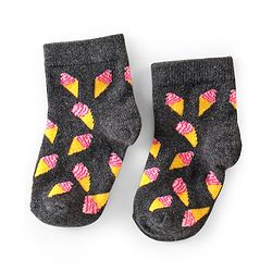 Cute Walk By Babyhug Non Terry Anti Bacterial Ankle Length Design Socks Pack of 7 - Multicolour