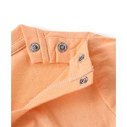 Babyhug Single Jersey Full Sleeves Night Suit with Dino Print - Orange