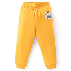 Babyhug Cotton Knit Full Length Lounge Pant Camo Print Pack Of 2 - Yellow & Green
