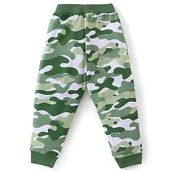Babyhug Cotton Knit Full Length Lounge Pant Camo Print Pack Of 2 - Yellow & Green