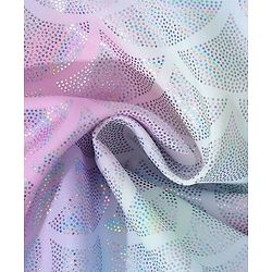 Babyhug Sleeveless Shell Print Frock Swimsuit With Bow Applique -Blue
