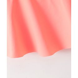 Babyhug Half Sleeves Frock Swimsuit with Cap - Pink
