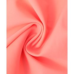 Babyhug Half Sleeves Frock Swimsuit with Cap - Pink