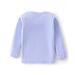 Babyhug Cotton Knit Full Sleeves Wild Animals Graphic T-Shirt - Purple