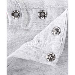 Babyhug 100% Cotton Knit Full Sleeves T-Shirt with Crocodile Graphics - White