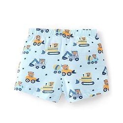 Babyhug 100% Cotton Knit Bear Printed Trunk Pack of 5 - Multicolour