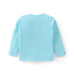 Babyhug Cotton Knit Full Sleeves Bear & Bees Printed Night Suit - Blue