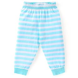 Babyhug Cotton Knit Full Sleeves Night Suit With Crocodile Print - Blue