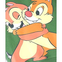 Babyhug 100% Cotton Knit Full Sleeves with Chip & Dale Graphics Sweatshirt - Green