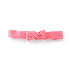 Babyhug 100% Cotton Full Sleeves Onesie with Head Band Text Print - Pink